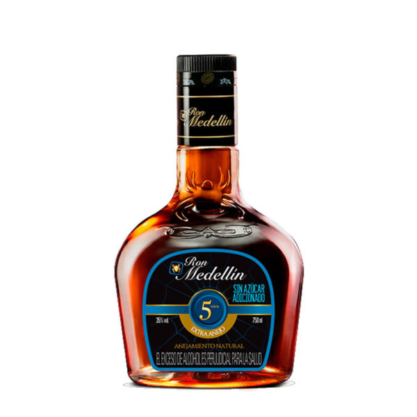 Litro Ron Medellin 5 años 750 ml