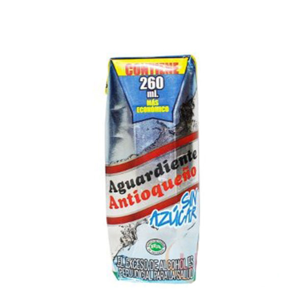 Tetrapack Aguardiente Light 260 ml
