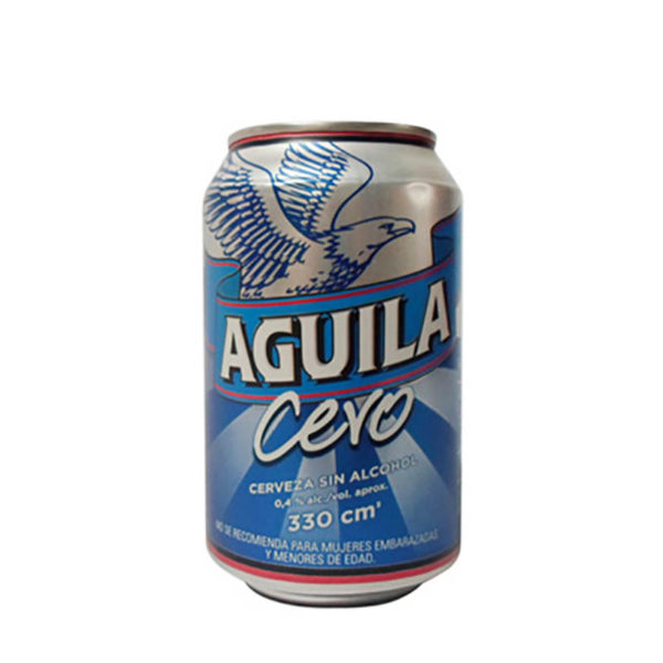 Cerveza Aguila Cero lata 355 ml